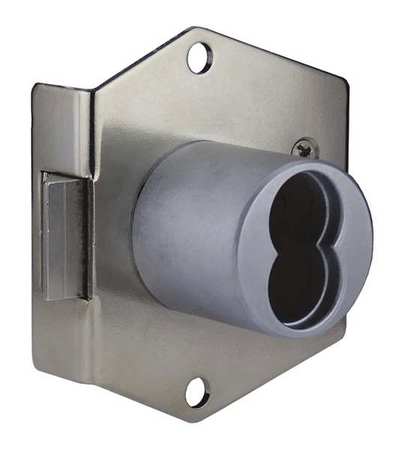 CCL Cabinet Dead Latch with Interchangeable Core, Coreless, SFIC Key, For Material Thickness 1 1/16 in 72824