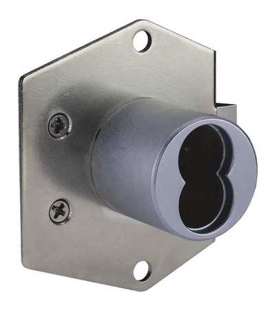 CCL Cabinet Dead Latch with Interchangeable Core, Coreless, SFIC Key, For Material Thickness 1 1/16 in 72823