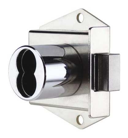 CCL Interchangeable Core Cabinet Dead Bolt, Coreless, SFIC Key, For Material Thickness 1 1/16 in 72524