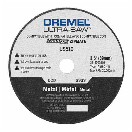 DREMEL Cutting Wheel, 3-1/2 in. dia. US510-01