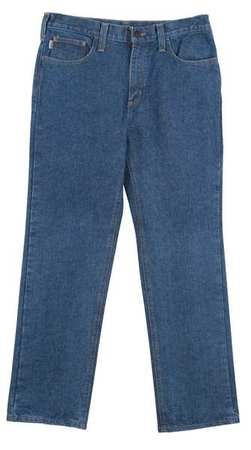 CARHARTT Carhartt Pants, Midstone, Cotton Flame Resistant Denim FRB004-MDS 38 30