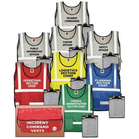 Disaster Management Systems Incident Command Kit, 8 Vests DMS 05301