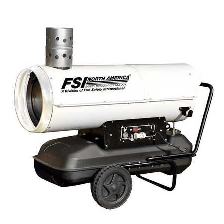 FSI Oil Indirect Fired Air Heater, 112800 BtuH, 120VAC F-HVF1101