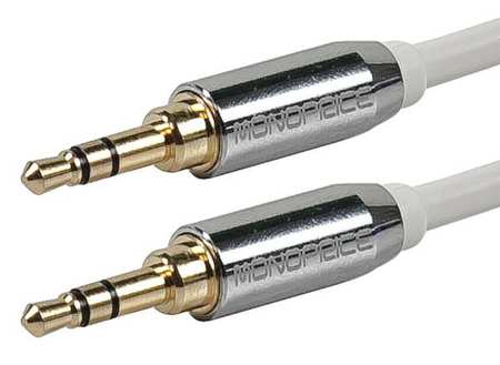 MONOPRICE Audio Cable, 3.5mm, M/M, 6 Ft, Mobile 9297