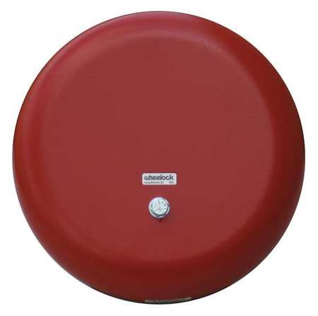 WHEELOCK Bell, 115VAC, Red, 6 in. H CN121063