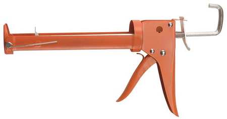 HYDE Caulk Gun, Orange, Steel, 10 oz 46435