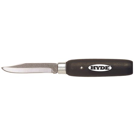 HYDE Carving Knife, Sloyd, 7in.L, Black 40160