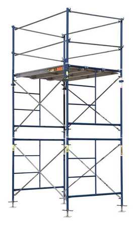 Metaltech Scaffold Tower, Steel, 2,500 lb Load Capacity, 10 ft Platform Height M-MFT5710-A