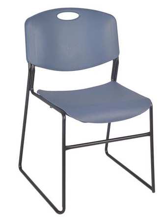 Regency Stacking Chair, Zeng Series, Polypropylene Blue, PK4 4400BE