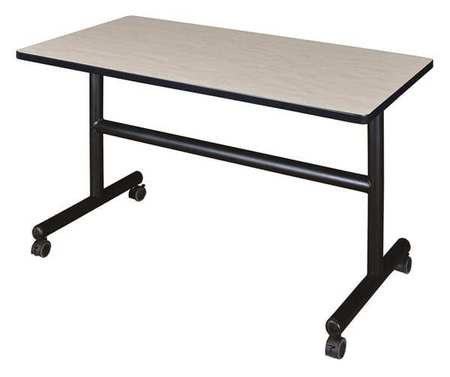 REGENCY RectangleKobe Flip Top Tables, 48X24X29, Wood, MetalTop, Maple MKFT4824PL