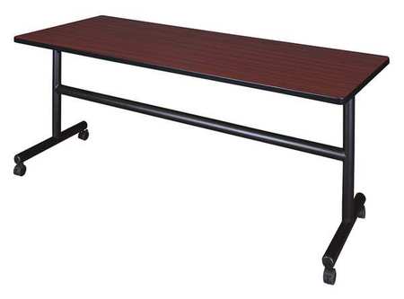 REGENCY RectangleKobe Flip Top Tables, 72X24X29, Wood, MetalTop, Mahogany MKFT7224MH