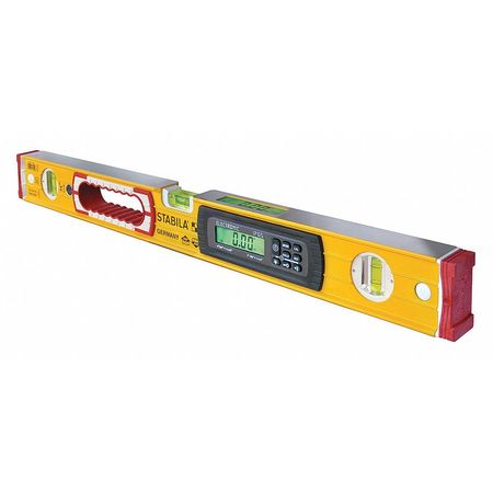 Stabila Electronic Level, 24 in.L, Yellow 36524