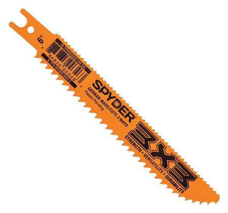 Spyder 6" L x General Purpose Cutting Reciprocating Saw Blade 200199