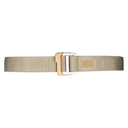 5.11 Tool Belt, Buckle Belt, Sandstone, Ribbed Weave Nylon Webbing (Belt), Aluminum Anodized (Buckle) 59510