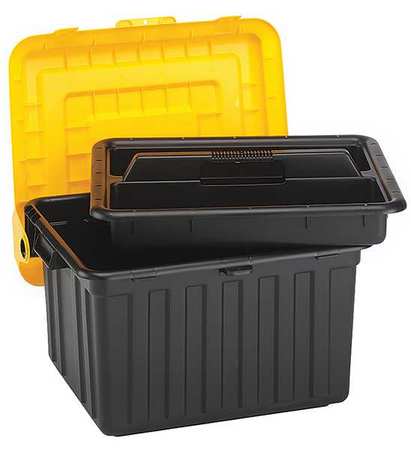 DURABILT Attached Lid Container, 23-5/8inLx19inW 0441GRBKYL.02