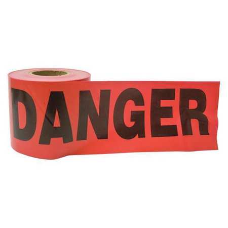 Zoro Select Red Danger Barricade Tape 3IN X 300FT 16103