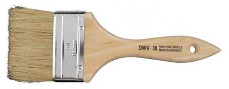 PREMIER 3" Chip Paint Brush, Hog Hair Bristle, Wood Handle DWV30