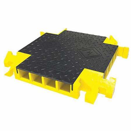 CHECKERS Cable Protector 4-Way, 4 Channels, 2 ft. BB4X-300GM-B/Y