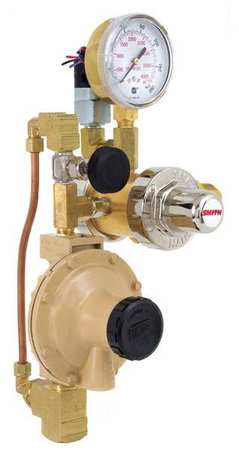 Miller Electric Gas Regulator, Three Stage, CGA-580, 0.40 to 0.60 psi, Use With: Nitrogen 16347-3