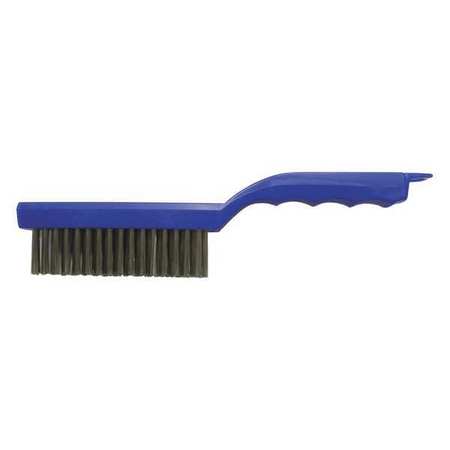 WEILER Hand Wire Scratch Brush .012 SS Fill 4x16 Rows Plastic Block 44299