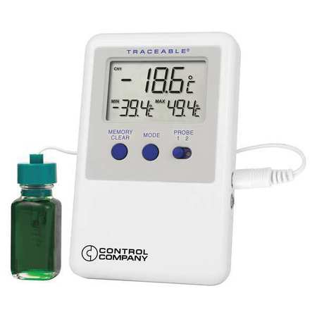 TRACEABLE Digital Thermometer, -58 Degrees to 158 Degrees F for Wall or Desk Use 4730
