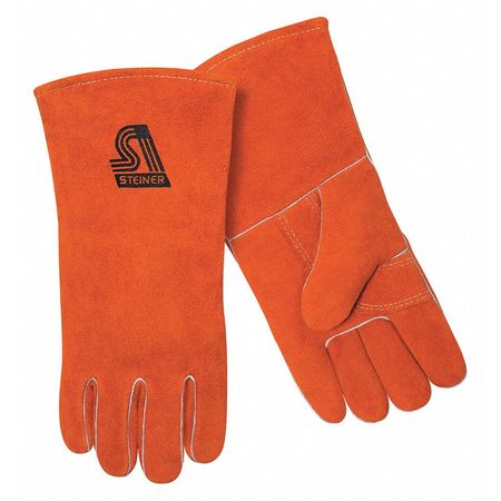 STEINER Welding Gloves, 14In, Brown/Rust, PR 2119Y-X