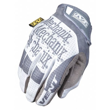 MECHANIX WEAR Mechanics Gloves, L, Gray/White, Mesh MSV-00-010