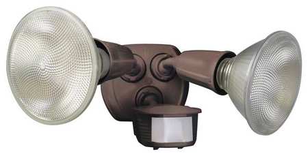 DESIGNERS EDGE Motion Light, 180 Degree, 70 ft, Brz, 16in L L6003BR