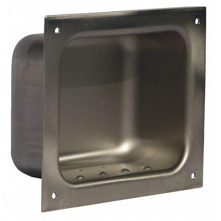 ODD BALL INDUSTRIES Wall Mount, 304 Stainless steel, Ligature Resistant Soap Dish, Satin SP-13