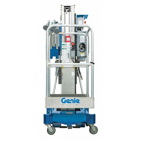 Genie Aerial Work Platform, No Drive, 350 lb Load Capacity, 6 ft 6 in Max. Work Height AWP-30S DC