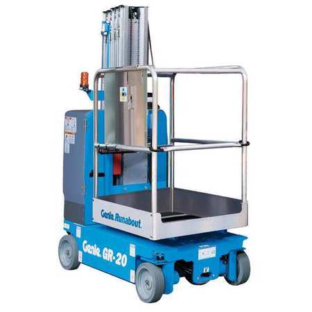 Genie Runabout Electric Aerial Work Platform, Yes Drive, 350 lb Load Capacity, 6 ft 6 in Max. Work Height GR-20
