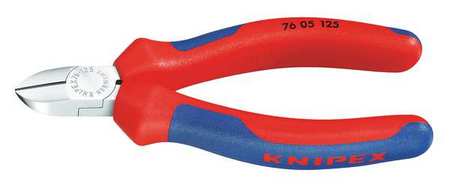 Knipex 5 in 76 Diagonal Cutting Plier Standard Cut Oval Nose Uninsulated 76 05 125