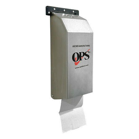 Ops OPS Green 10"H x 4-1/2"W Multifold Dispenser, Stainless Steel 1250-01G