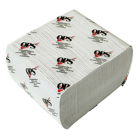 Ops OPS Green Multifold Paper Towels, 1 Ply, 250 Sheets, White, 32 PK 1260-01G