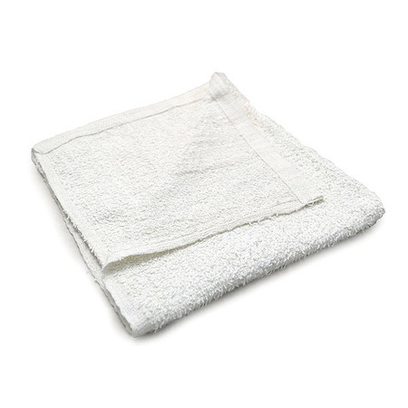 R & R Textile Bar Mop Towel, Ribbed, Cotton, 20inL, PK12 51705