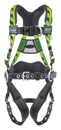 HONEYWELL MILLER Full Body Harness, L/XL, Polyester AAF-TBBDPUG