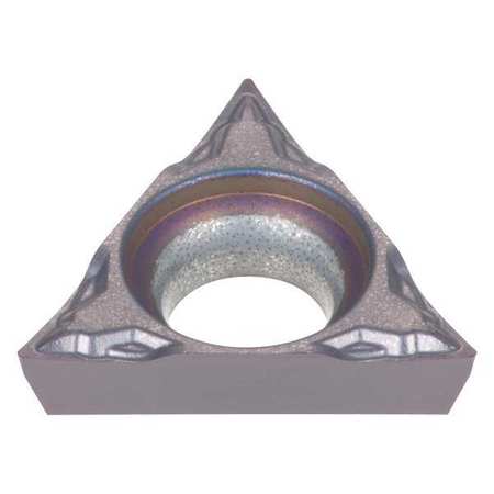 TUNGALOY Triangle Turning Insert, Triangle, 4.37mm, TPGT, 0.1 mm, Carbide 6837557