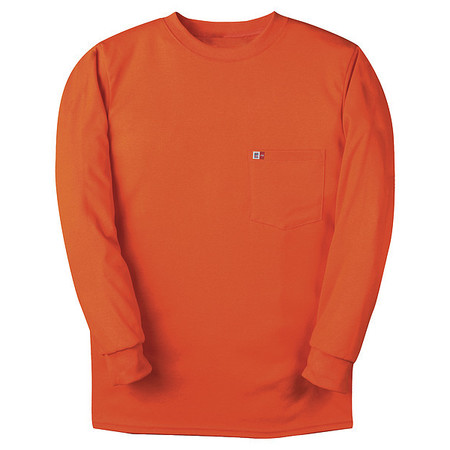 BIG BILL FR Crewneck Shirt, M, 34-1/2in., Orange DW5KI6-MR-ORA