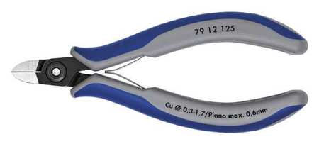 KNIPEX 5 in 79 Diagonal Cutting Plier Standard Cut Oval Nose Uninsulated 79 12 125