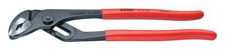 Knipex 10 in V-Jaw Water Pump Plier Serrated, Plastic Grip 89 01 250