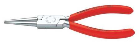 KNIPEX 6 1/4 in 30 Long Nose Plier Plastic Coated Handle 30 33 160