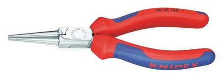 Knipex 6 1/4 in 30 Long Nose Plier Multi-Component Grip Handle 30 35 160