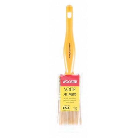Wooster 1-1/2" Trim/Wall Paint Brush, Synthetic Bristle, Plastic Handle Q3108-1 1/2