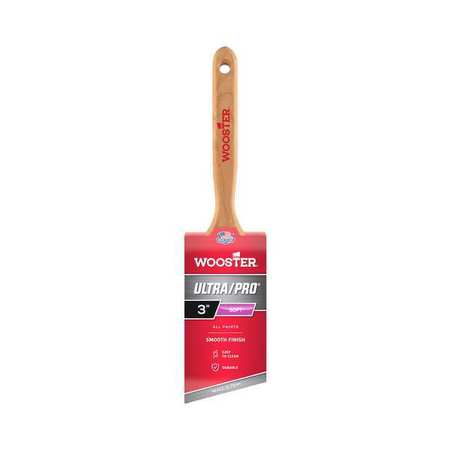 Wooster 3" Angle Sash Paint Brush, Nylon Bristle, Wood Handle 4170-3