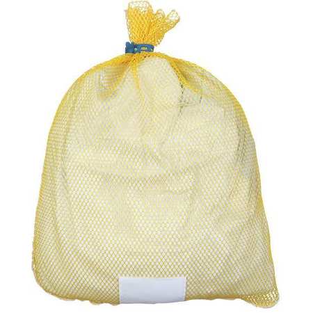 ZORO SELECT Rubber Closure Polyester Laundry Bag Yellow ID245167