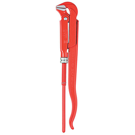Knipex 12 in L 1 5/8 in Cap. Alloy Steel Swedish Pipe Wrench 83 10 010