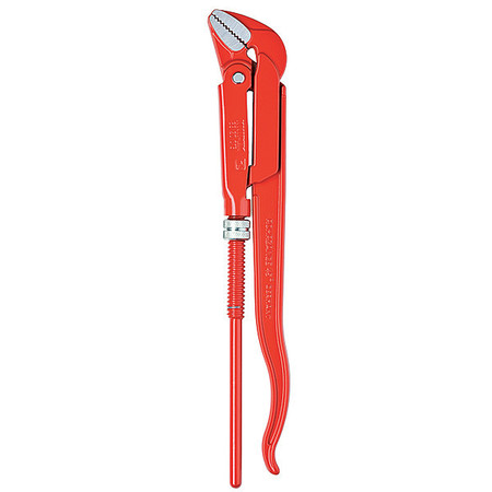 KNIPEX 17 in L 2 3/8 in Cap. Alloy Steel Swedish Pipe Wrench 83 20 015