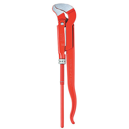 Knipex 12 in L 1 5/8 in Cap. Alloy Steel Swedish Pipe Wrench 83 30 010