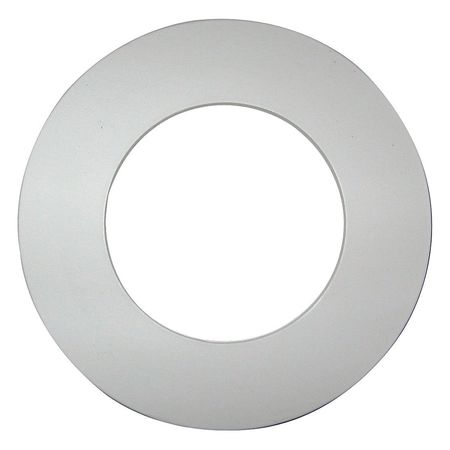 Zoro Select Flange Gasket, 2-1/2 in., 1/8 in., White 24SH-RG-0150-125-0250