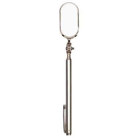 ULLMAN Inspection Mirror, Telescoping, Oval B-2T